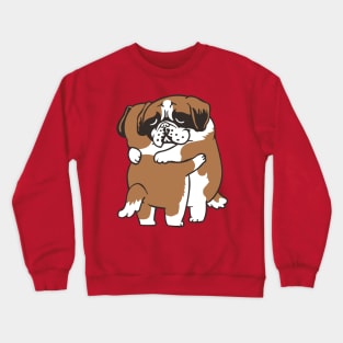 St. Bernard hugs Crewneck Sweatshirt